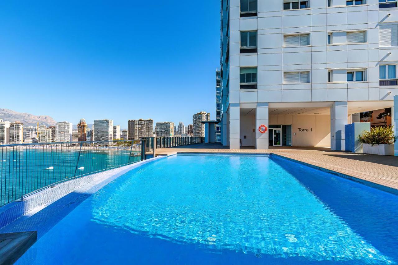 Gemelos Levante Beach Apartments Benidorm Bagian luar foto