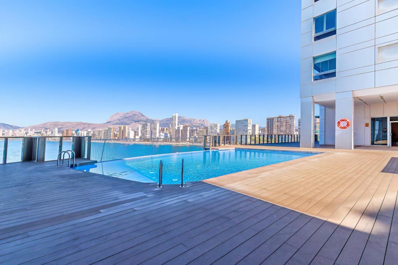 Gemelos Levante Beach Apartments Benidorm Bagian luar foto